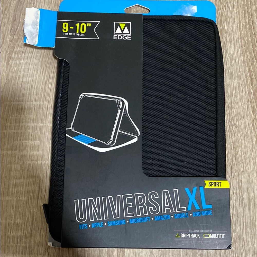 Edge Black Folio Tablet Case with Stand